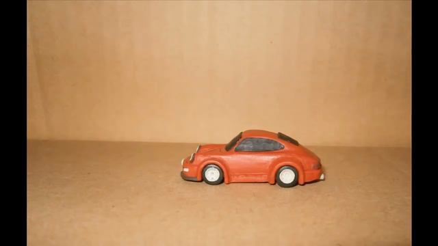 Как слепить машинку из пластилина Porsche 911(964) RWB Tutorial how to sculpt 911 from clay смотреть онлайн