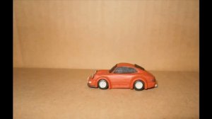 Как слепить машинку из пластилина Porsche 911(964) RWB Tutorial how to sculpt 911 from clay