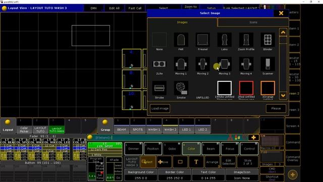 Tutoriel GrandMA2 8 : Layout View смотреть онлайн