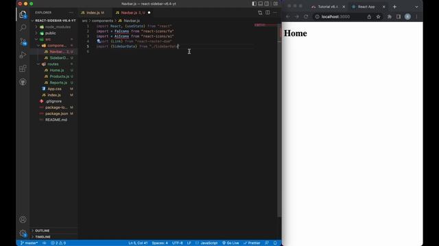 React Sidebar Navigation Menu using React Router v6.4 - Beginner Tutorial смотреть онлайн