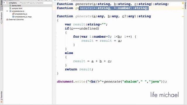 Overloaded Functions in TypeScript смотреть онлайн