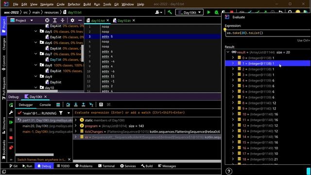 Assembly language flashbacks (Advent of Code 2022 day 10, Kotlin) смотреть онлайн
