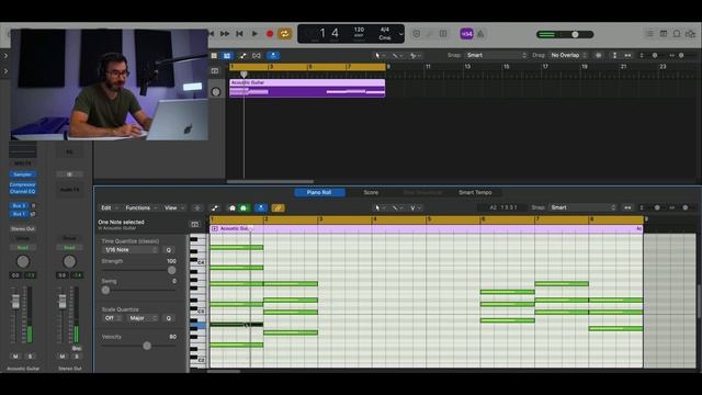 Реалистичная midi гитара в Logic Pro X смотреть онлайн