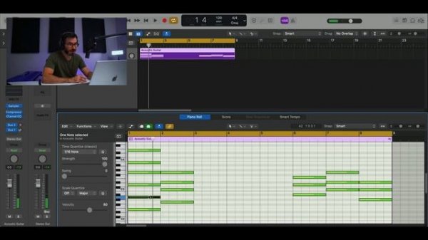 Реалистичная midi гитара в Logic Pro X