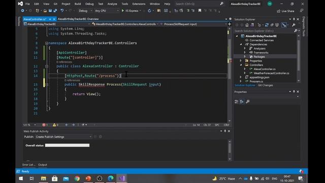 Build Alexa Skill with C# Azure Backend Part 3 (C# backend setup). #alexa #skill #csharp #azure смотреть онлайн
