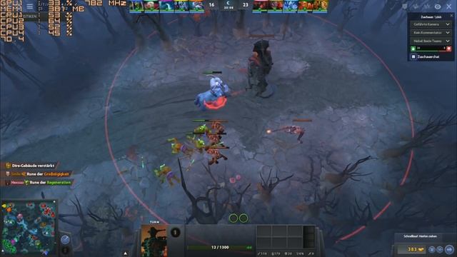 Dota 2 AMD A12-9800 R7 iGPU 768p Frame-rate test Benchmark смотреть онлайн