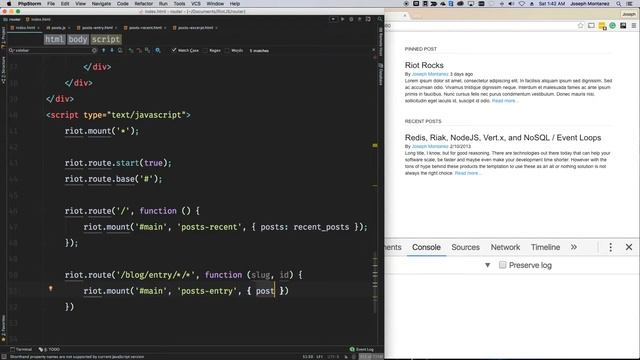 RiotJS 05 - Routing Part 1 - Making Single Page Application / SPA смотреть онлайн