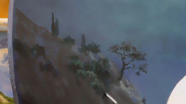 Мастер-класс.Пишем круглую картину!Часть 3я! смотреть онлайн