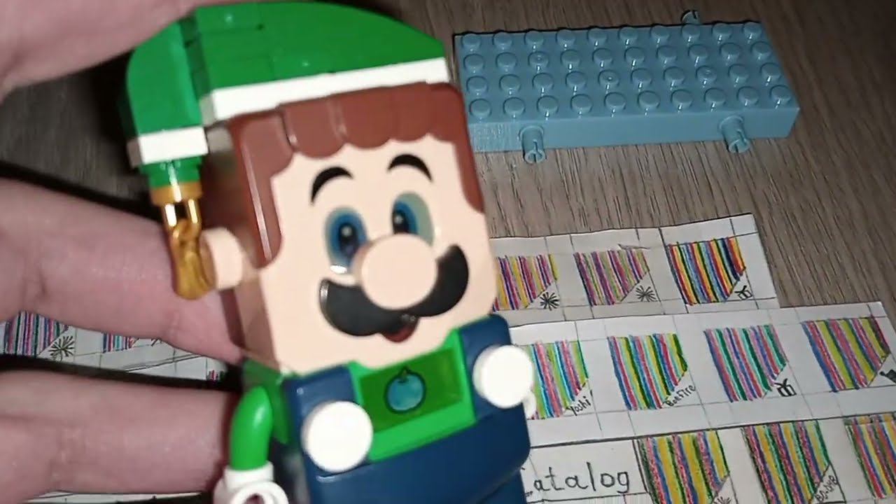 Lego Super Mario Winter 2023 Sets With Peach and Luigi Barcodes review in my actions bricks catalog. смотреть онлайн