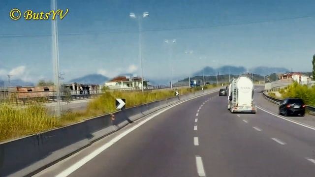 Албания. Дорога Дуррес - Тирана (Аэропорт). Road Durres - Tirana (Airport)