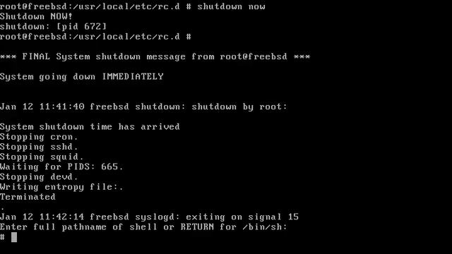 FreeBSD: Однопользовательский режим и проверка файловой системы (fsck) смотреть онлайн