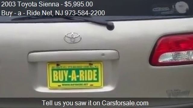 2003 Toyota Sienna for sale in Mine Hill, NJ 07803 at the Bu смотреть онлайн