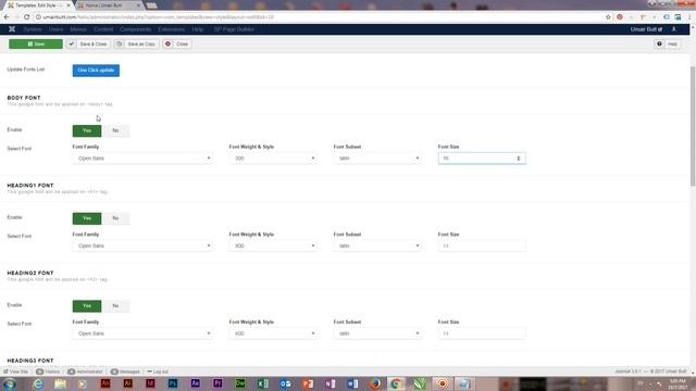 How to change font size in Joomla Helix3 Framework - Joomla Template Development смотреть онлайн