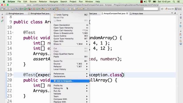 Unit Testing Exceptions with JUnit смотреть онлайн