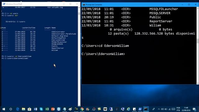 Veja Algumas Das Principais Diferenças do Windows PowerShell Para o (CMD Prompt de Comando) смотреть онлайн