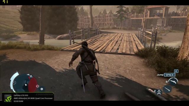 Assassin Creed 3 FPS Test | Gigabyte GTX 950 | Athlon 860K | Very High смотреть онлайн