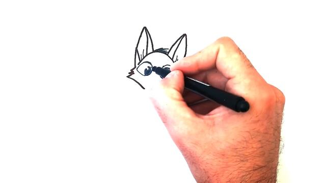 Красивый РИСУНОК Лиса или Как поэтамно нарисовать лису смотреть онлайн