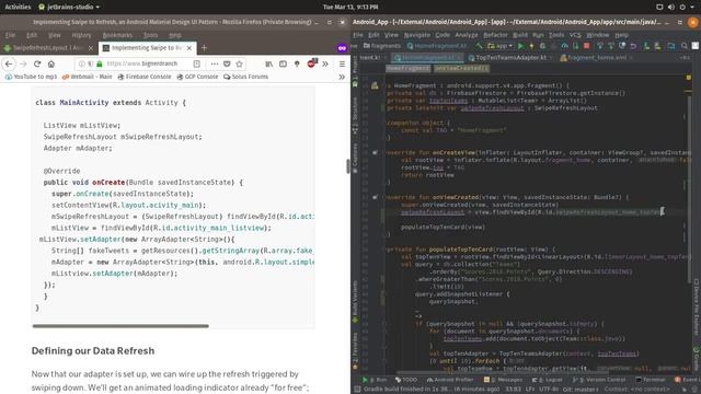 Android App Debugging & SwipeRefreshLayout Implementation смотреть онлайн
