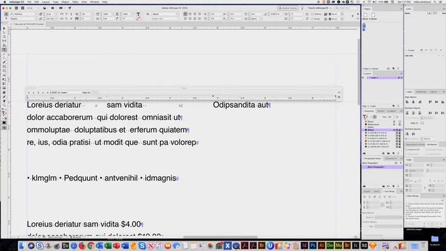InDesign - Tabs - Part 1
