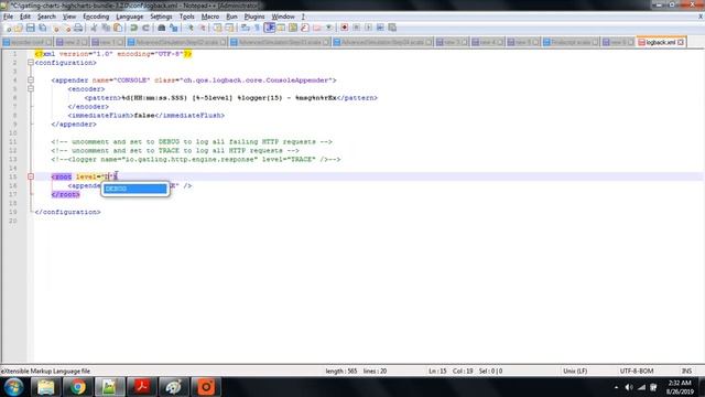Change log status from WARN to DEBUG mode in Gatling tool | Logback XML settings in Gatling Tool смотреть онлайн