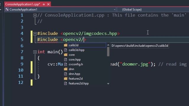 C++ OpenCV Setup for Visual Studio 2019 смотреть онлайн