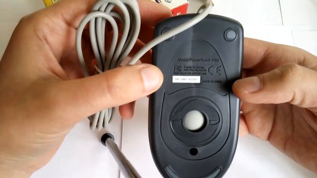 Винтажная механическая мышка Genius Powerscroll PS/2. смотреть онлайн