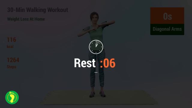 30-Min Weight Loss Walking Workout - Walk At Home смотреть онлайн