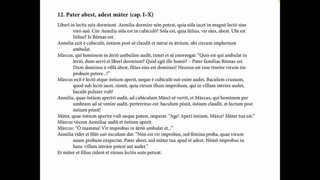 #12 Fabellae Latinae - Pater abest, adest mater #латынь смотреть онлайн