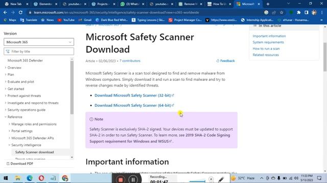 How to Use Microsoft Safety Scanner MSERT In Windows | The Eagle #malware #removal #virus смотреть онлайн