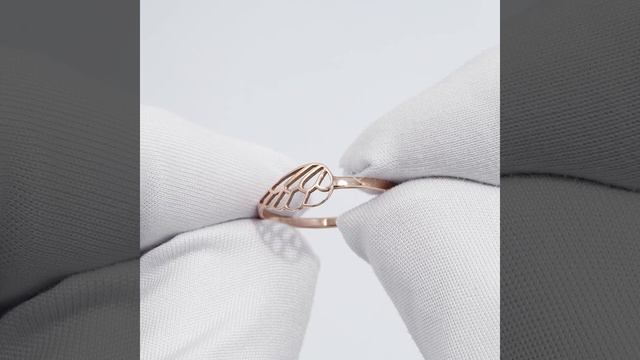 золотое кольцо - оберег "Крыло ангела" на подарок любимой девушке! , бутик "Дамская Лавка Нины Шарм смотреть онлайн