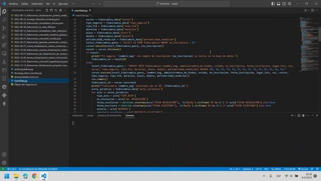 Importing Fiduciary Business data from JSON Files into a MySQL Database смотреть онлайн