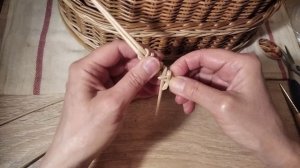 Декор "Колоски" из бумажной лозы