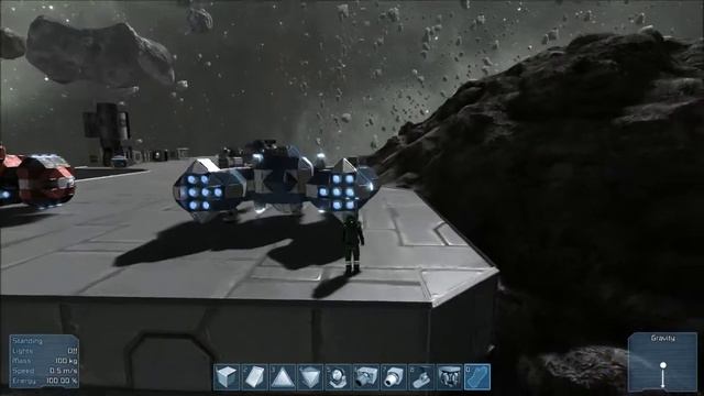 Space Engineers: Thrust Tutorial and Small Ship Show off смотреть онлайн