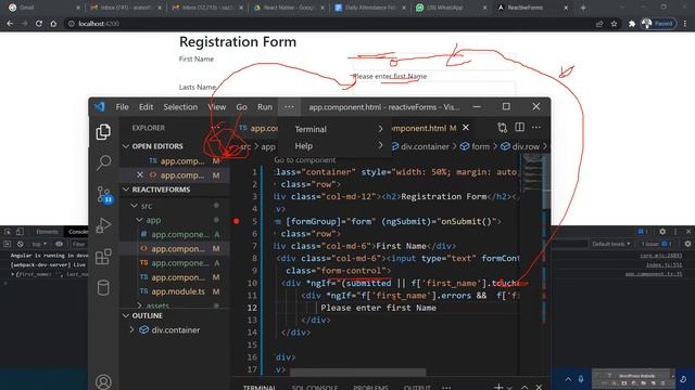 2.Reactive Forms Validation in Angular 13 | Angular 13 Tutorial | Forms Validation in ReACT 12 / 1 смотреть онлайн