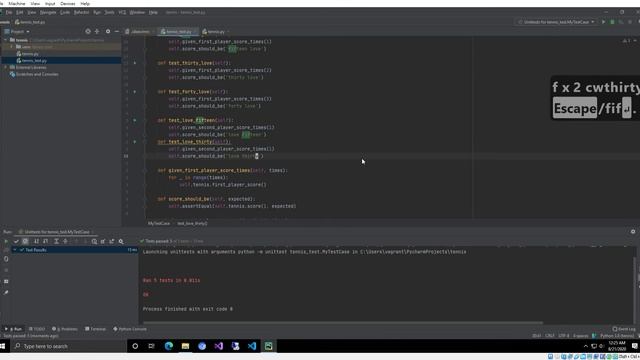 Python Tennis Kata with Pycharm (Day 1) смотреть онлайн