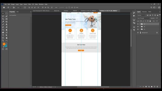 Medical Concept Web Template design In Photoshop | Mudsgraphics смотреть онлайн