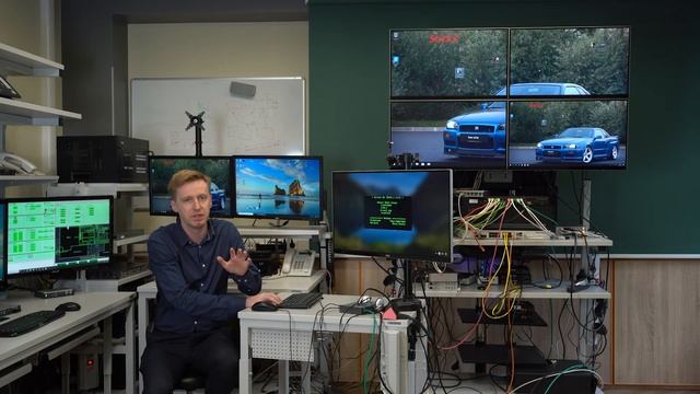 Дополнительные возможности администратора IP KVM системы — смена источника на видеостене смотреть онлайн