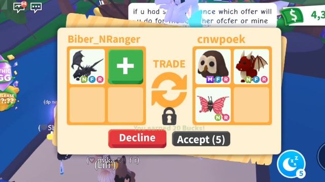Roblox Adopt Me Trading Neon Shadow Dragon смотреть онлайн