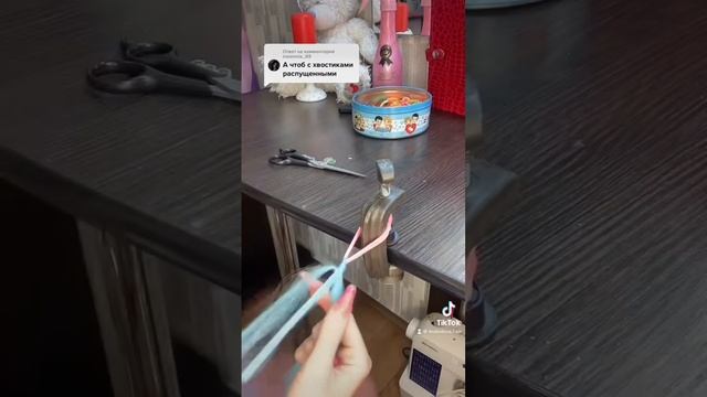 Делаем хвост-резинку из канекалона ? #прическа #прическасамойсебе #канекалон смотреть онлайн