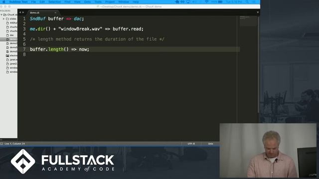 ChucK Tutorial and Demo - Programming Sound and Music with ChucK смотреть онлайн