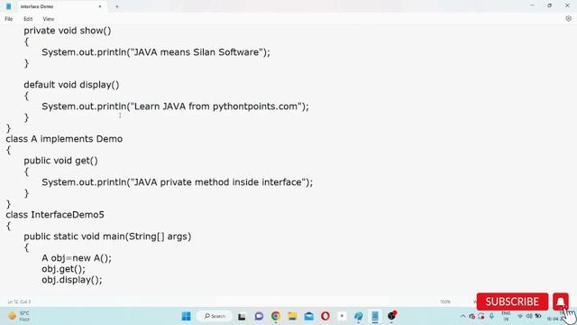 private( ) in Interface || Java 9 || Silan Software || Pythontpoints.com смотреть онлайн