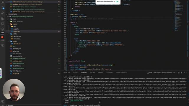 Tutorial On Extension For TonHub Wallet (Next.js + Tailwind + Recharts)
