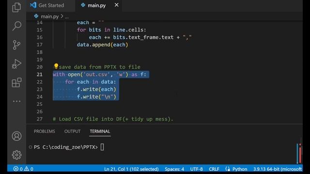How to get data from PPTX file into Pandas DF with Python. Python PPTX PowerPoint package. смотреть онлайн