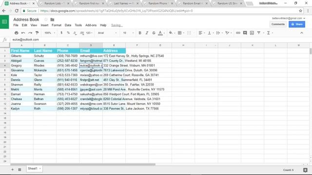 How to Make an Address Book with Google Sheets смотреть онлайн