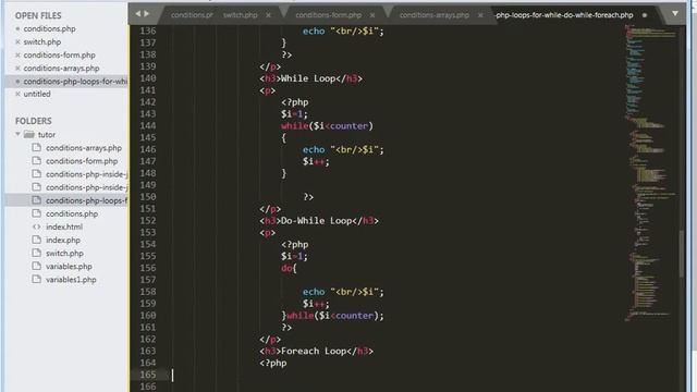 PHP-Lesson 11 PHP Loops for while do while foreach смотреть онлайн