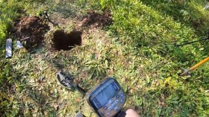 Интроник Про - дачные тесты на глубину в земле, катушки 13 и 6х10 5х40 кГц и немного Сорекс Ультра