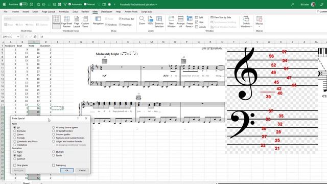 Excel - MrExcel Favorite Excel Spreadsheet - Arranging Player Piano Rolls - Episode 2524A смотреть онлайн
