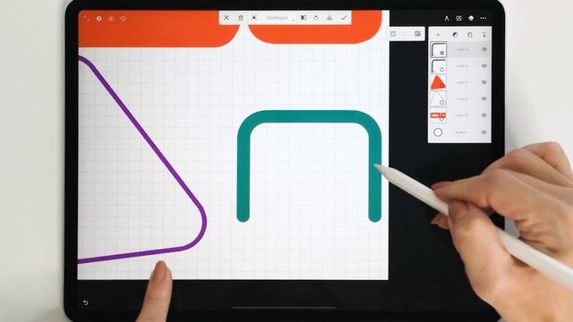 Infinity Painter. Как сделать скругленные углы и контур у фигур смотреть онлайн