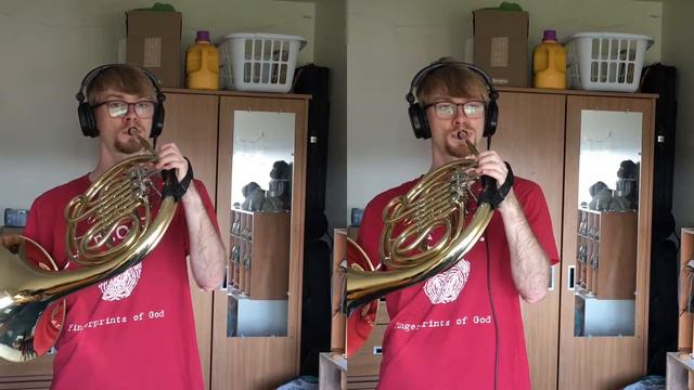 Beethoven 7 on a single F horn!! смотреть онлайн