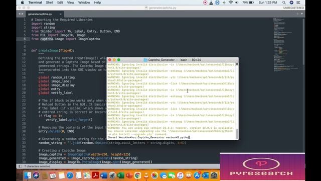 Captcha Generator In Python смотреть онлайн